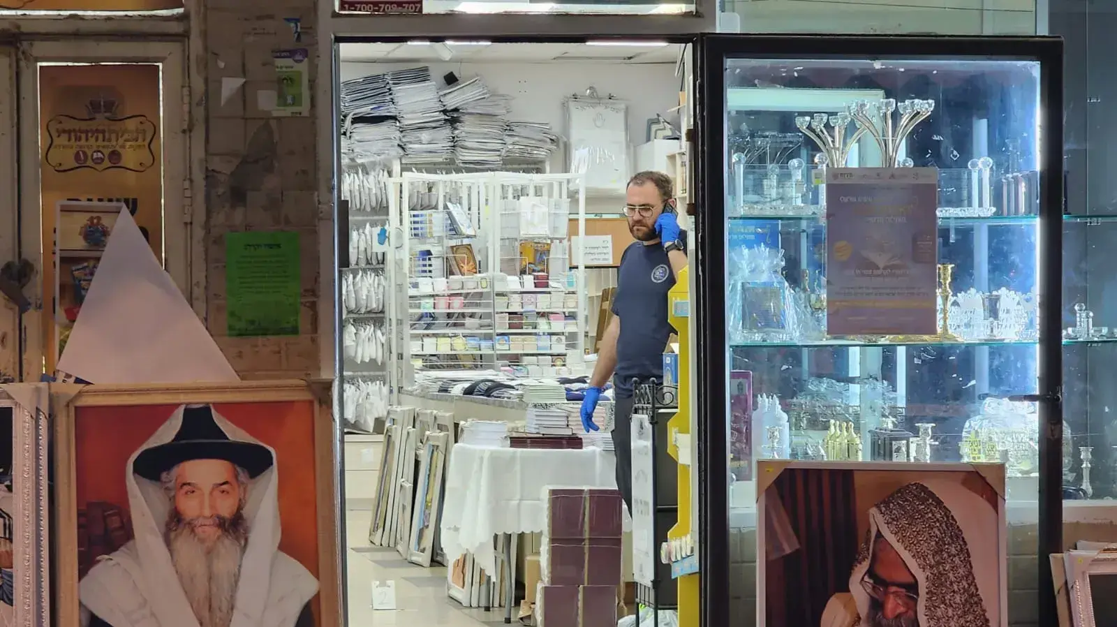 החנות שבה נורה הגבר בן ה-29 בחדרה החנות שבה נורה הגבר בן ה-29 בחדרה