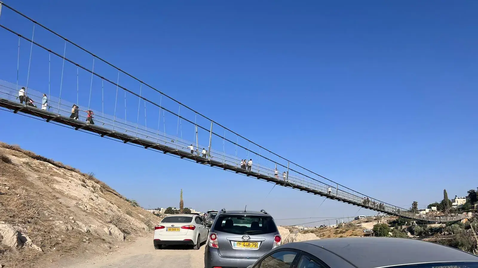 פקקים באזור גשר גיא בן הינום. בירושלים, 15 באוגוסט 2023 פקקים באזור גשר גיא בן הינום. בירושלים, 15 באוגוסט 2023
