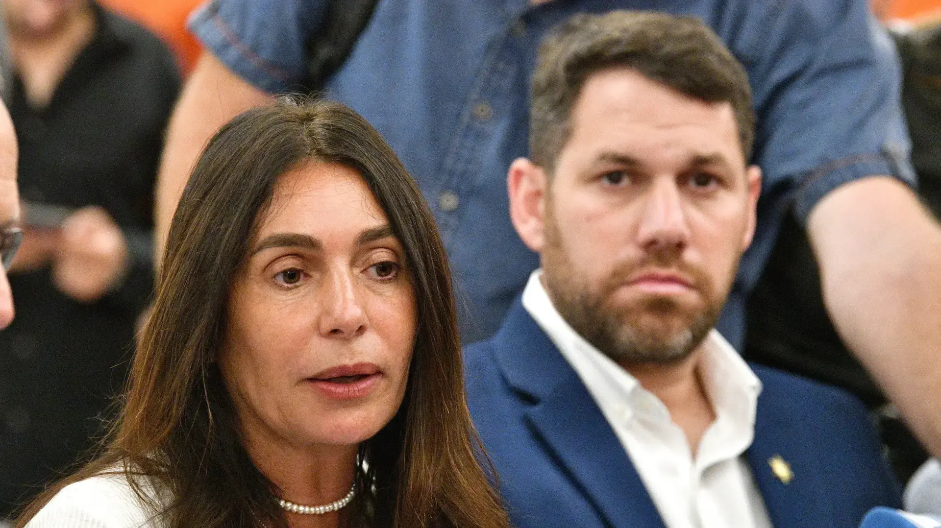 מירי רגב שרת התחבורה, משה בן זקן מנכ"ל משרד התחבורה, נסיעה ראשונה של הרכבת הקלה, תחנת ארליך, ת"א יפו, 16 באוגוסט 2023