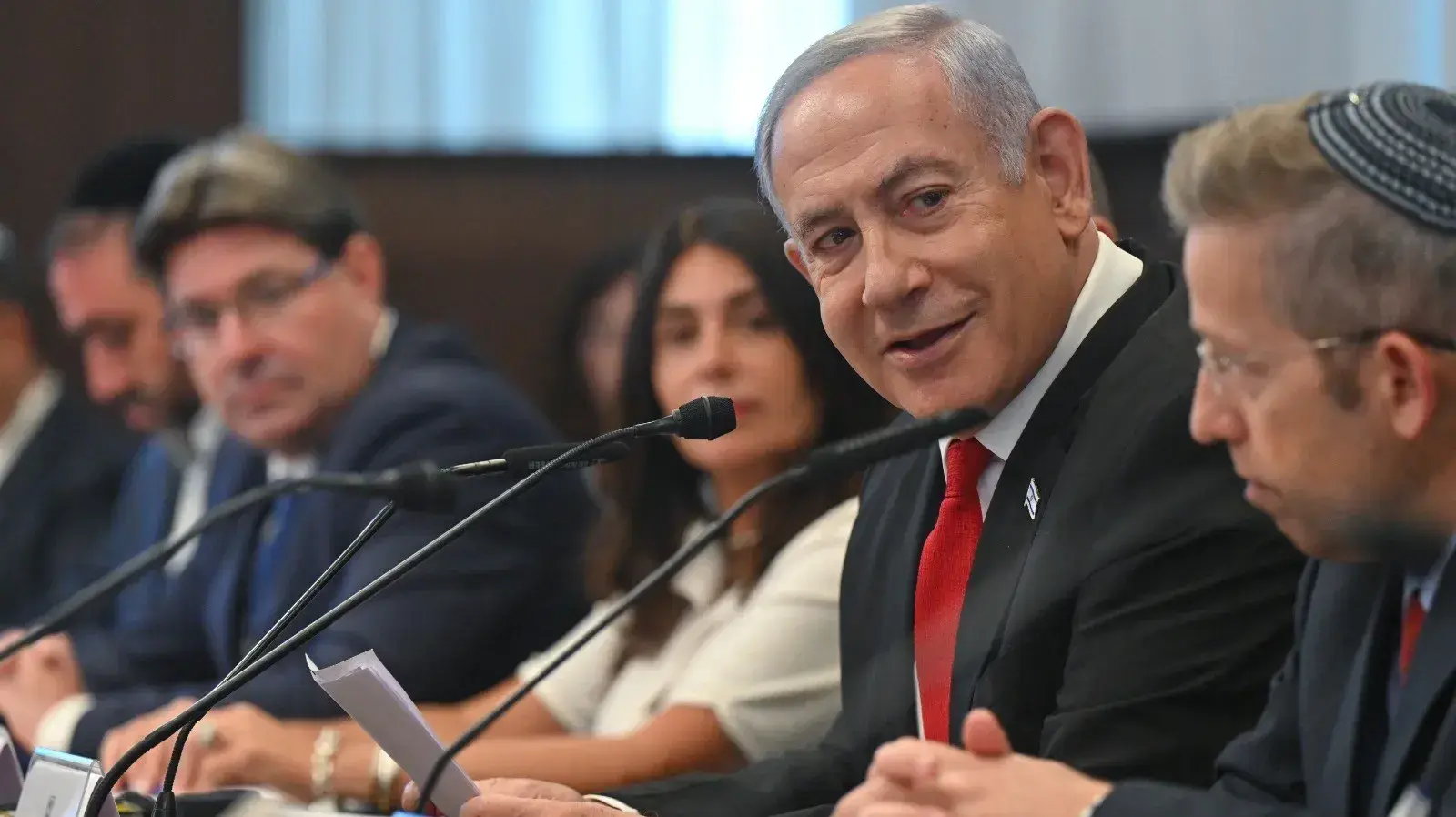 ראש הממשלה בנימין נתניהו במהלך ישיבת הממשלה, ירושלים. 20 באוגוסט 2023 ראש הממשלה בנימין נתניהו במהלך ישיבת הממשלה, ירושלים. 20 באוגוסט 2023