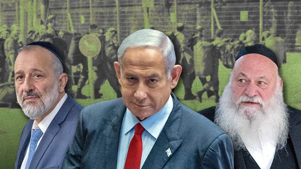 ראש הממשלה בנימין נתניהו, יצחק יששכר גולדקנופף שר הבינוי והשיכון, אריה מכלוף דרעי ראש הממשלה בנימין נתניהו, יצחק יששכר גולדקנופף שר הבינוי והשיכון, אריה מכלוף דרעי