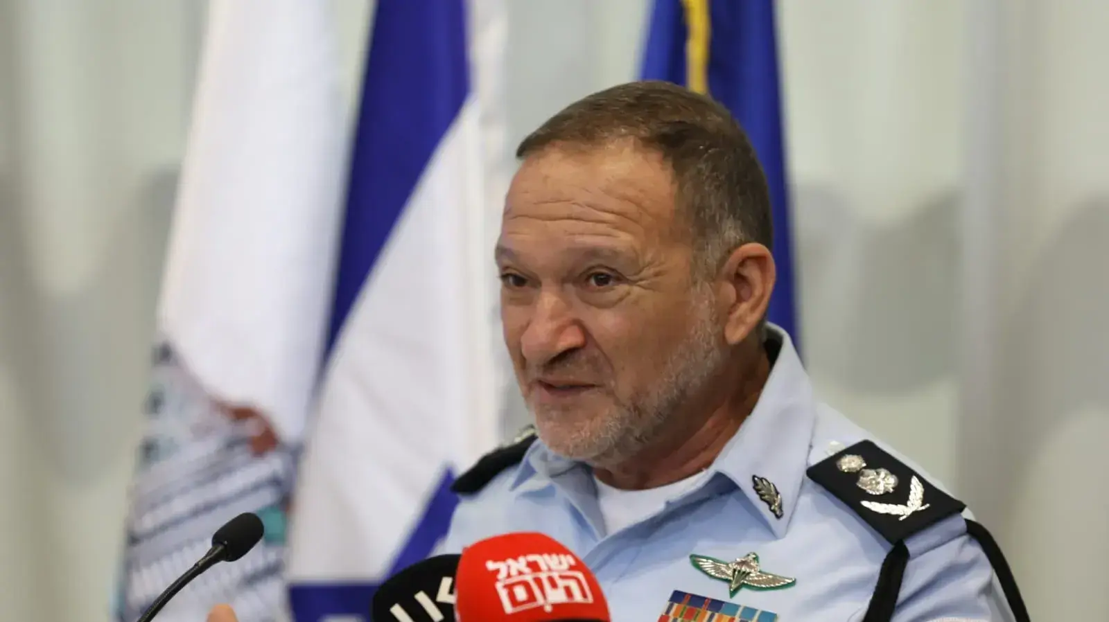 המפכ"ל קובי שבתאי בטקס החלפת פיקוד מחוז חוף, מטה חוף, חיפה. 22 באוגוסט 2023