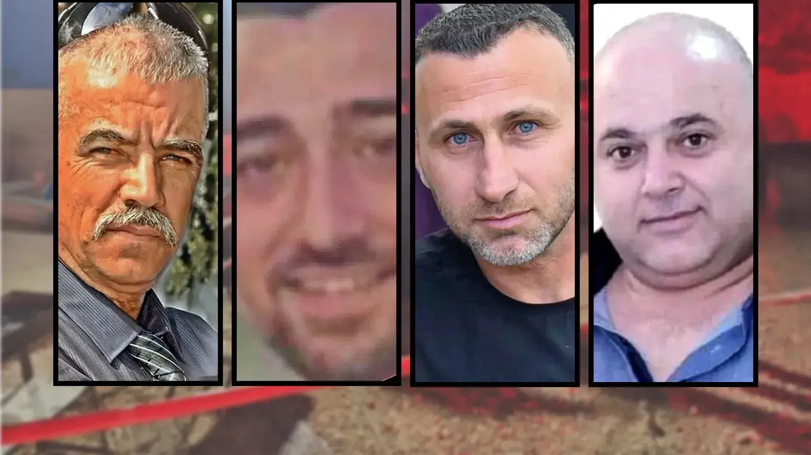 ראזי סאב, זהר א-דין סעב, אמיר סעב, סלמאן חלבי, קורבנות רצח, אבו סנאן, 22 באוגוסט 2023 ראזי סאב, זהר א-דין סעב, אמיר סעב, סלמאן חלבי, קורבנות רצח, אבו סנאן, 22 באוגוסט 2023