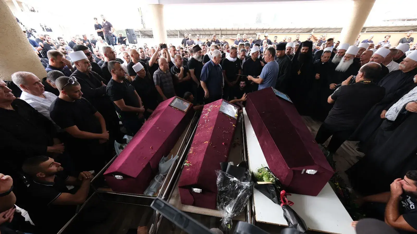 הלווית הנרצחים בטבח באבו סנאן הלווית הנרצחים בטבח באבו סנאן