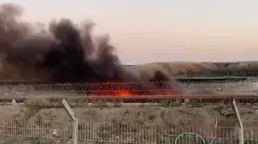 הצתה שנעשתה כדי לסחוט חברה קבלנית שזכתה במכרז לחווה סולארית. 27 באוגוסט 2023