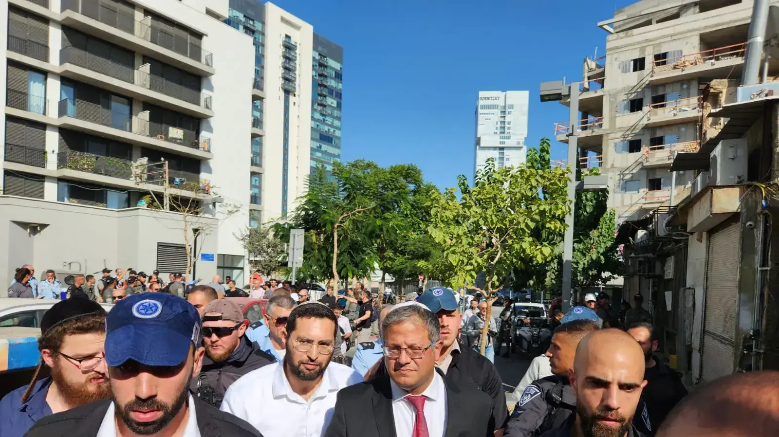 השר איתמר בן גביר בסיור בדרום תל אביב לאחר הפגנות האריתראים בסוף השבוע 03 בספטמבר 2023