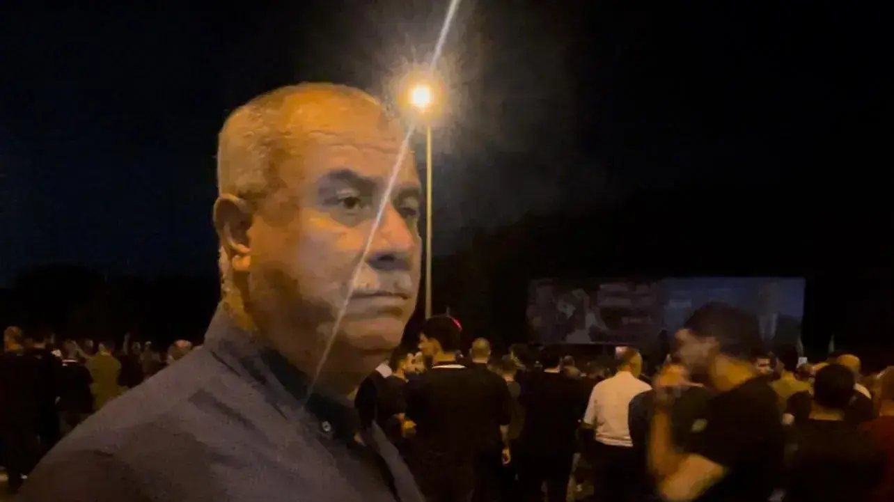 מוחמד ברכה, יו״ר ועדת המעקב העליונה של הציבור הערבי, בהפגנה נגד האלימות בחברה הערבית. 4 בספטמבר 2023 מוחמד ברכה, יו״ר ועדת המעקב העליונה של הציבור הערבי, בהפגנה נגד האלימות בחברה הערבית. 4 בספטמבר 2023