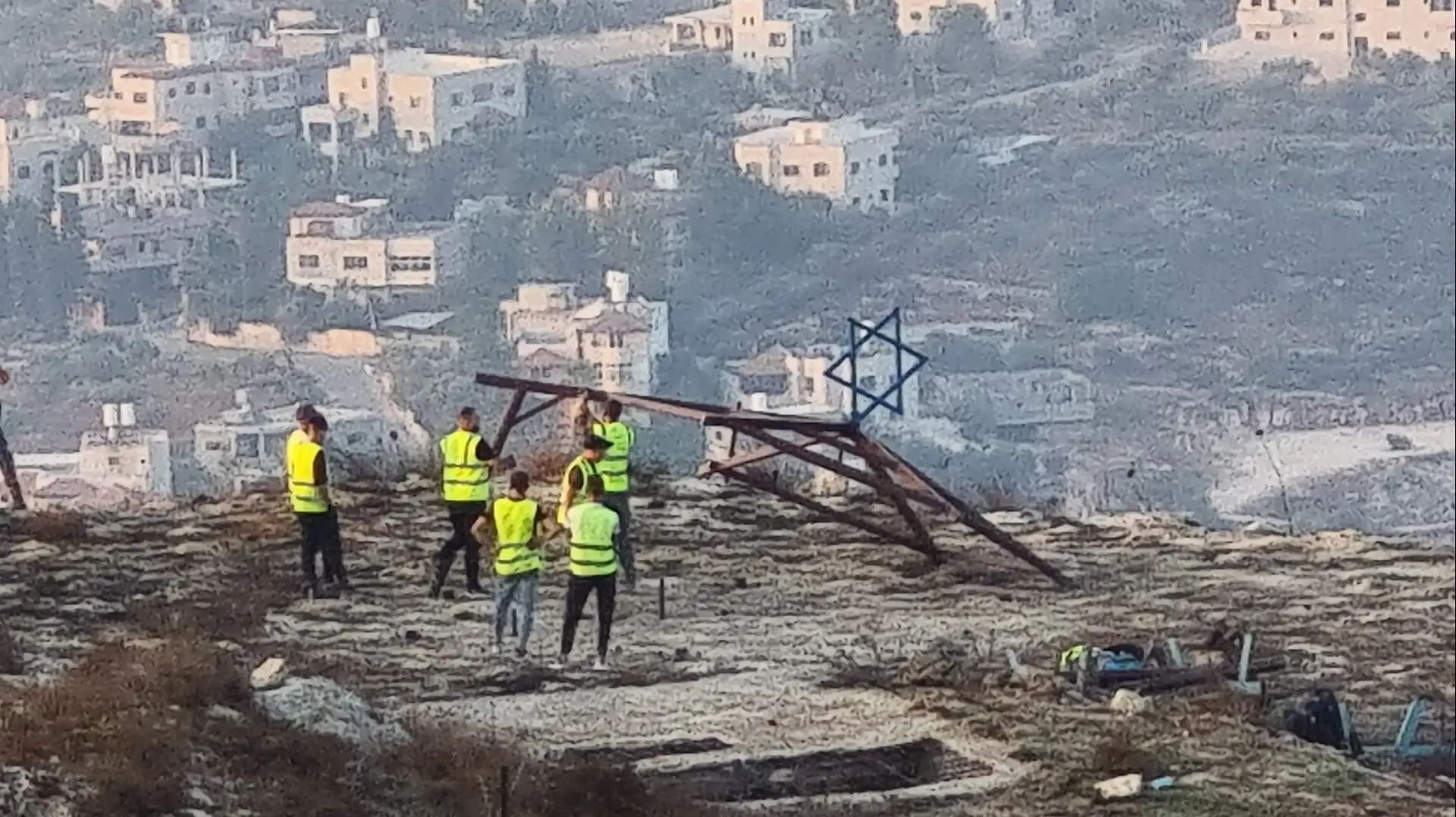 הריסת המצפה לזכרה של רנה שנרב, יצהר, 4 בספטמבר 2023