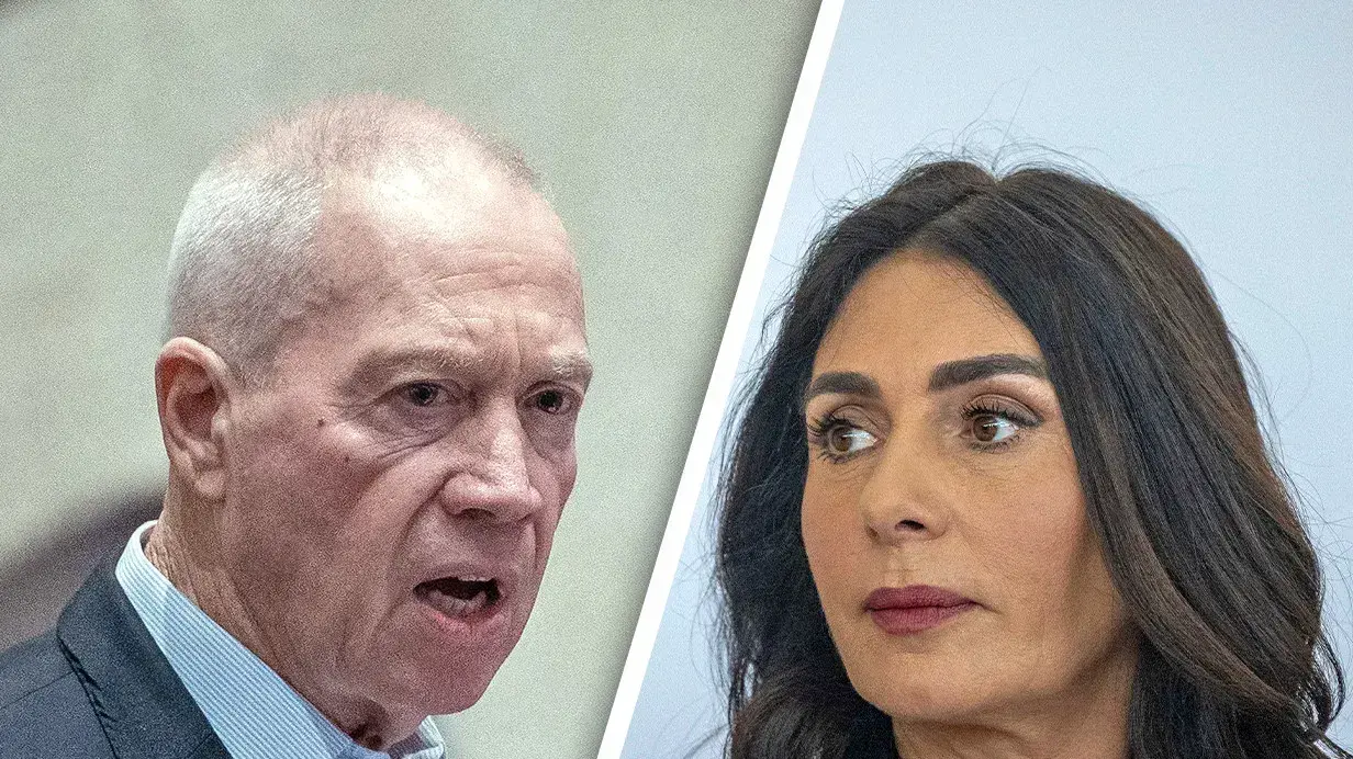 שרת התחבורה מירי רגב, שר הבטחון יואב גלנט שרת התחבורה מירי רגב, שר הבטחון יואב גלנט