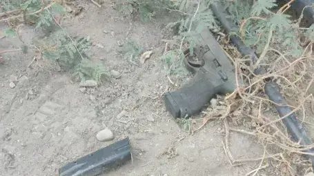 אקדח של מחבל שירה לעבר לוחמי מתיל"ן של מג"ב איו"ש, בקעת הירדן סמוך לארגמן אקדח של מחבל שירה לעבר לוחמי מתיל"ן של מג"ב איו"ש, בקעת הירדן סמוך לארגמן