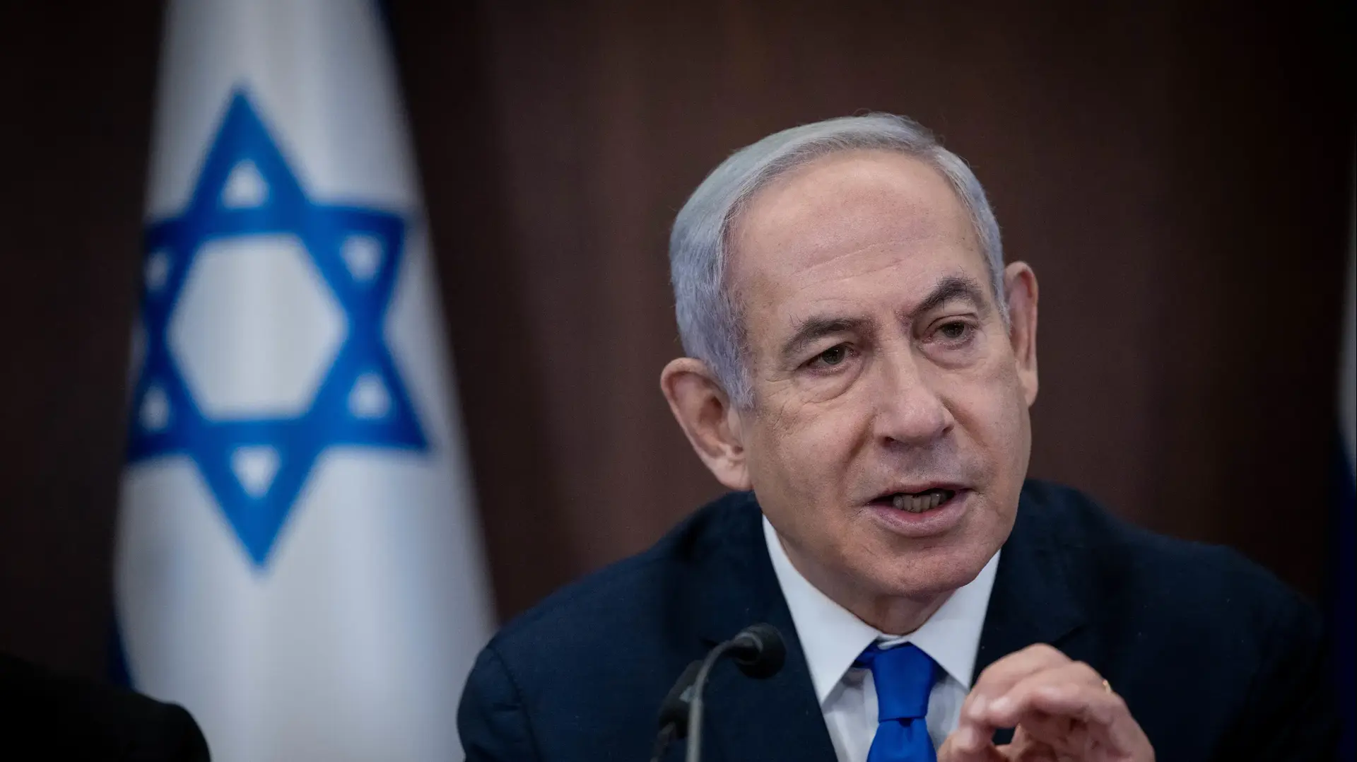 בנימין נתניהו בישיבת הממשלה 10 בספטמבר 2023 בנימין נתניהו בישיבת הממשלה 10 בספטמבר 2023