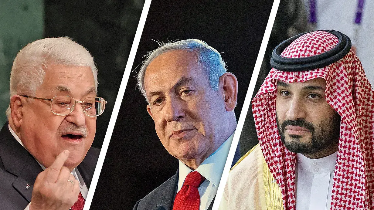 מוחמד בן סלמאן, רה"מ בנימין נתניהו, אבו מאזן
