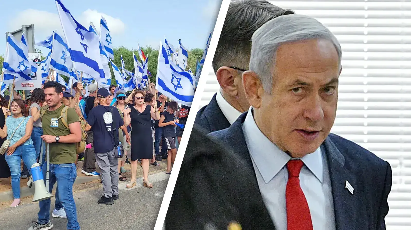 בנימין נתניהו, הפגנות