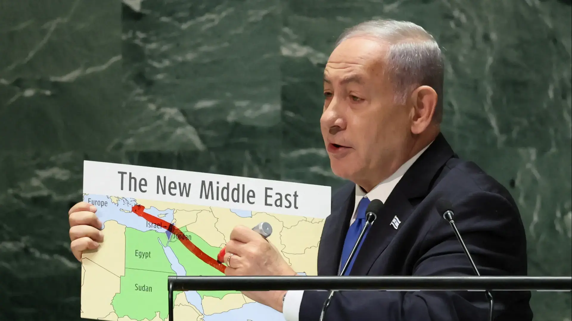 נאום רה"מ בנימין נתניהו בעצרת האו"ם, 22 בספטמבר 2023