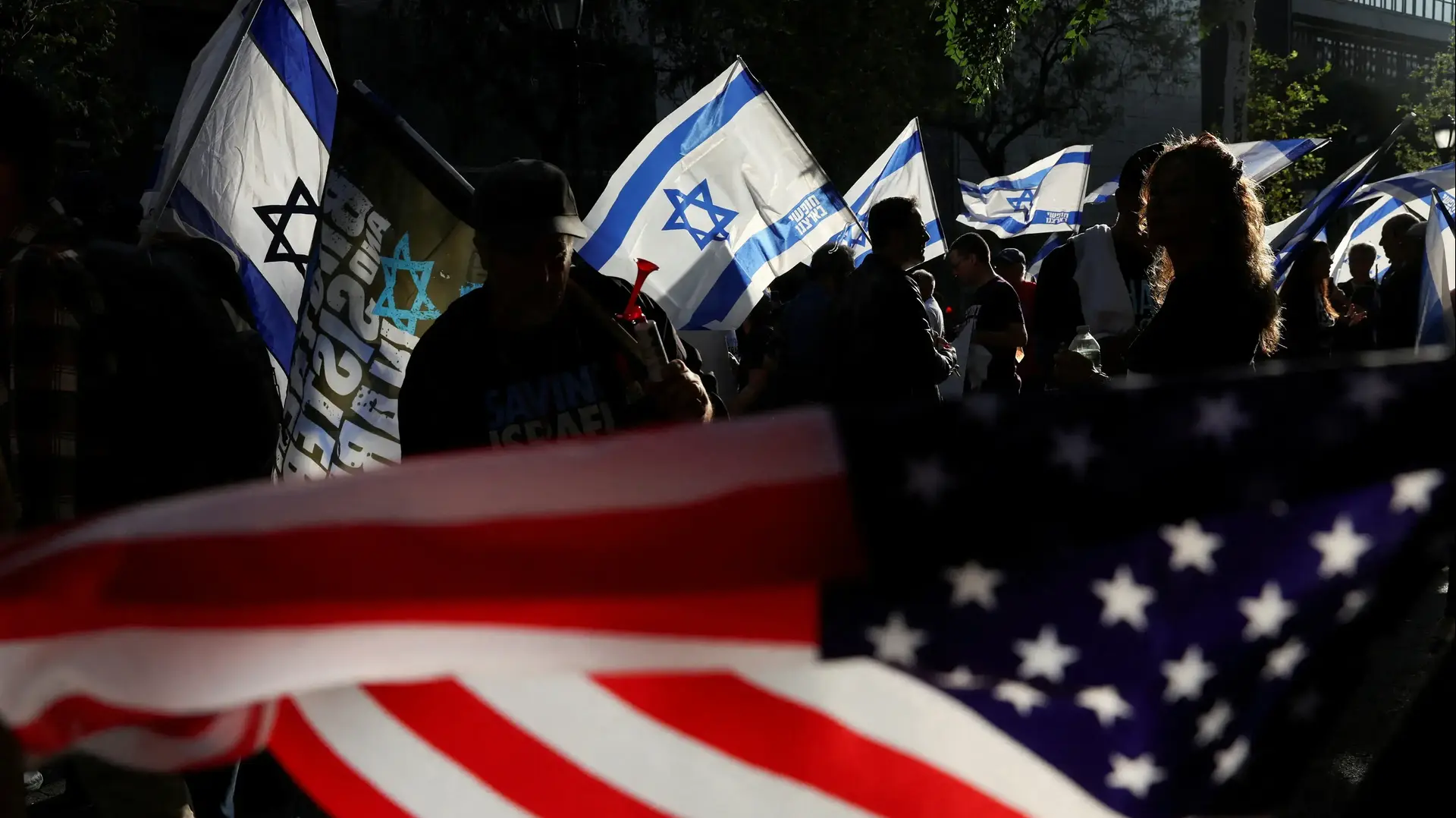 הפגנה מחוץ לנאום רה"מ בנימין נתניהו בעצרת האו"ם, 22 בספטמבר 2023 הפגנה מחוץ לנאום רה"מ בנימין נתניהו בעצרת האו"ם, 22 בספטמבר 2023
