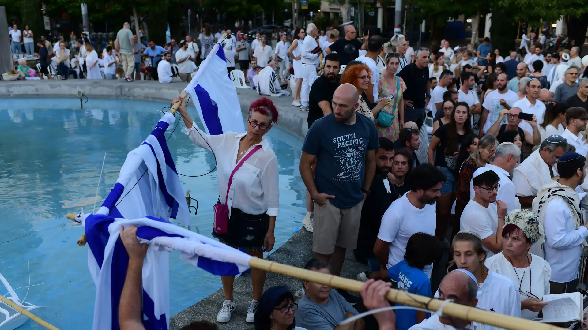 עימותים במהלך תפילת יום כיפור, כיכר דיזנגוף, תל אביב. 24 בספטמבר 2023 