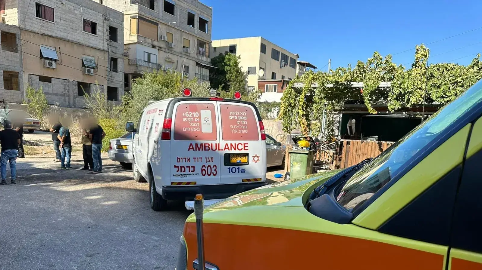 זירת הרצח בבסמת טבעון. 27 בספטמבר 2023