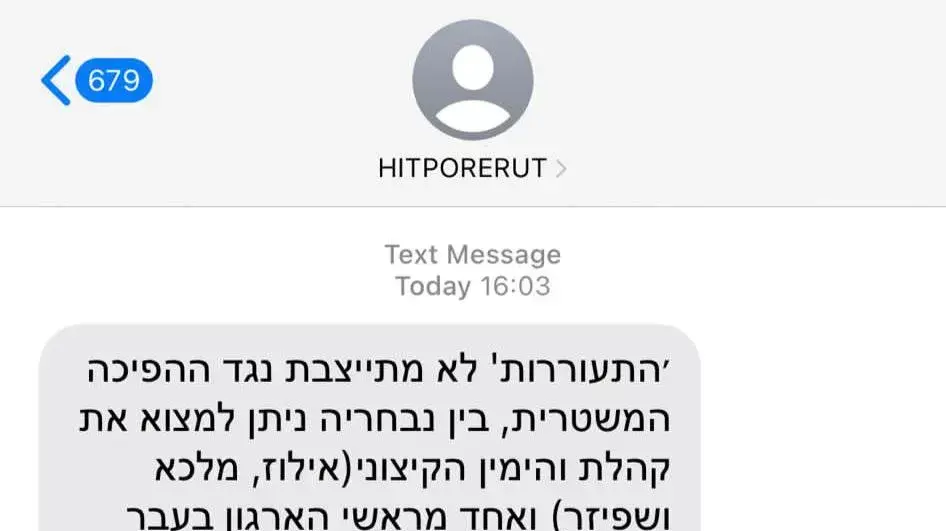 מועמדת בירושלים הפיצה מאות סמסים אנונימיים כלפי יריביה בבחירות מועמדת בירושלים הפיצה מאות סמסים אנונימיים כלפי יריביה בבחירות