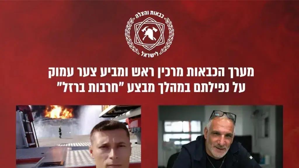 מפקד תחנת קריית גת שלום צבאן ויבגני גלסקי, אנשי הכבאות שנרצחו מפקד תחנת קריית גת שלום צבאן ויבגני גלסקי, אנשי הכבאות שנרצחו