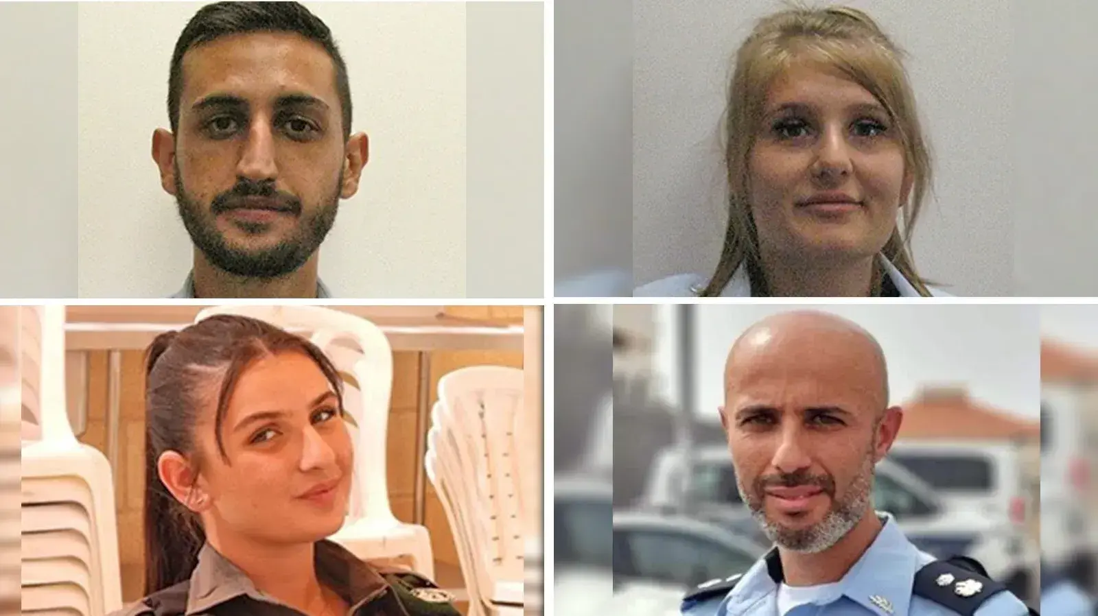 סמ"ר אליונה אסטפנקו, רס"ל שי אל כנפו, רש"ט רווית חנה אסייג, סנ"צ ג'י-אר דוידוב סמ"ר אליונה אסטפנקו, רס"ל שי אל כנפו, רש"ט רווית חנה אסייג, סנ"צ ג'י-אר דוידוב