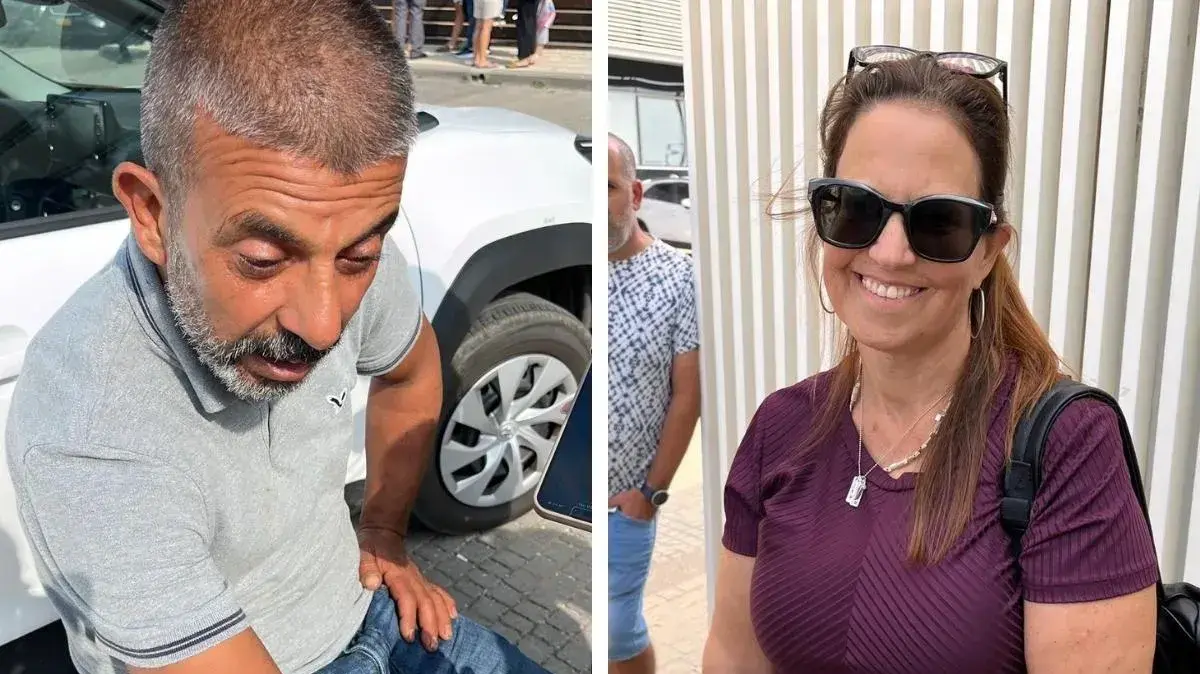 מירב רביב ואמיר אבו עזרא, מחפשים את קרוביהם בחמ"ל נעדרים. 8 באוקטובר 2023
מירב רביב ואמיר אבו עזרא, מחפשים את קרוביהם בחמ"ל נעדרים. 8 באוקטובר 2023
