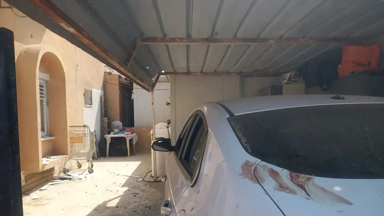 הנזק באופקים לאחר האירועים אתמול הנזק באופקים לאחר האירועים אתמול