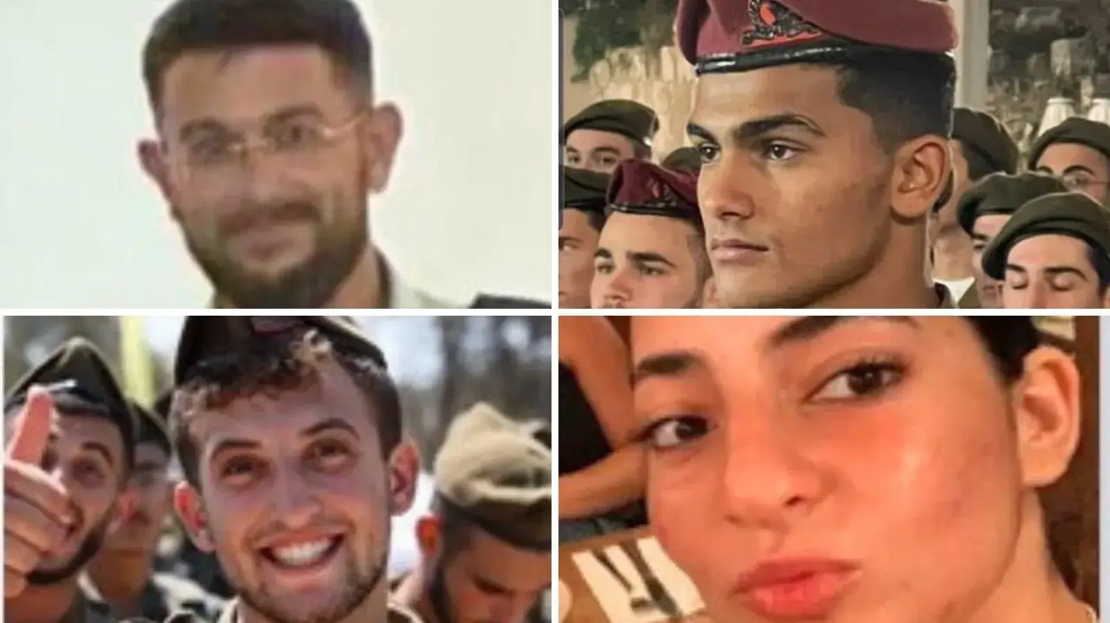 רב"ט דנית כהן, סמ"ר רועי וייזר, רס״ם אהרון פרש, סמ"ר גיא שמחי, חיילי צה"ל שנפלו במהלך חרבות ברזל רב"ט דנית כהן, סמ"ר רועי וייזר, רס״ם אהרון פרש, סמ"ר גיא שמחי, חיילי צה"ל שנפלו במהלך חרבות ברזל