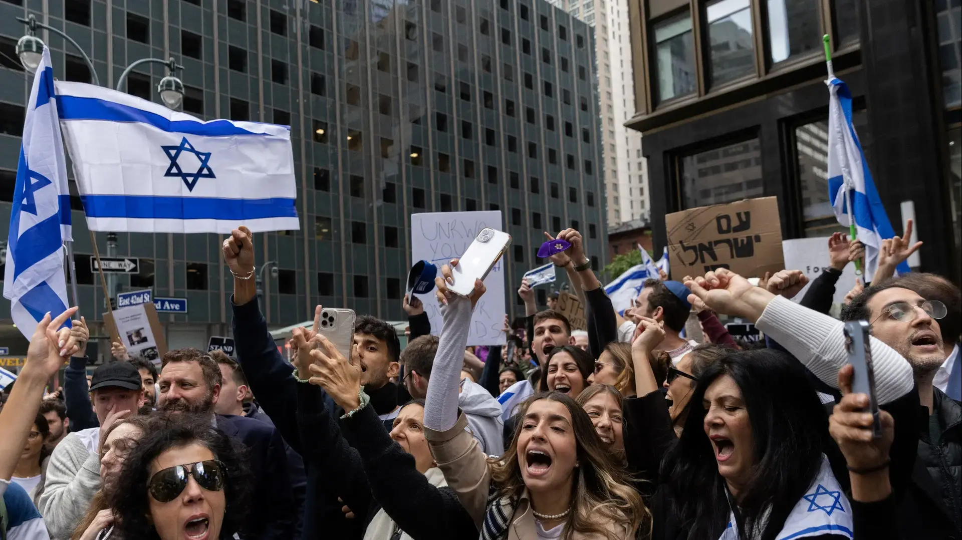 הפגנה בעד ישראל בניו יורק, 9 באוקטובר 2023 הפגנה בעד ישראל בניו יורק, 9 באוקטובר 2023