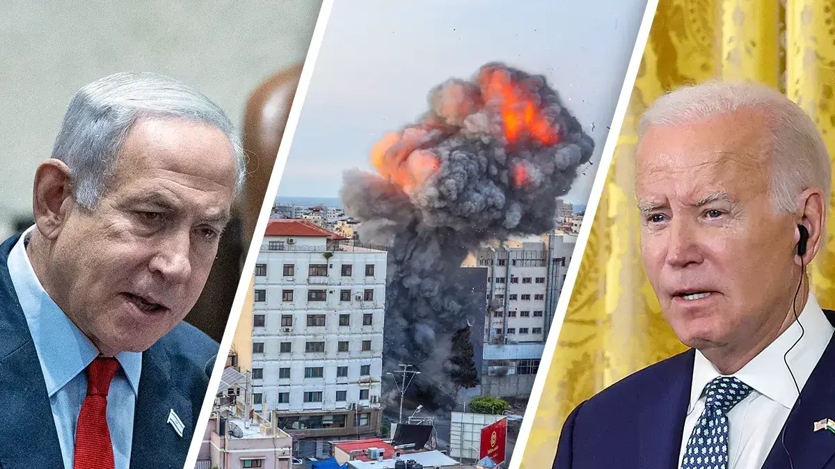 ג'ו ביידן | הפצצות בעזה | בנימין נתניהו ג'ו ביידן | הפצצות בעזה | בנימין נתניהו