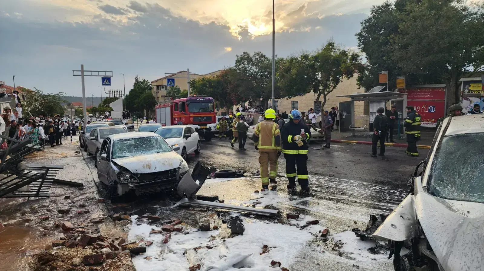 נפילת רקטה בעיר ביתר עילית . 9 באוקטובר 2023 נפילת רקטה בעיר ביתר עילית . 9 באוקטובר 2023