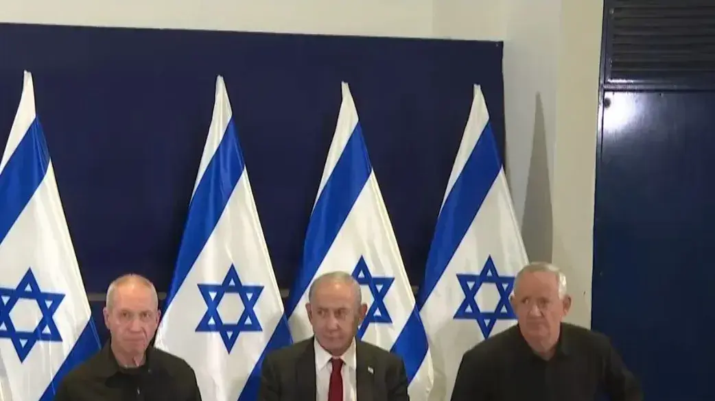 נתניהו, גלנט וגנץ בהצהרה משותפת על ממשלחת האחדות בעקבות מבצע "חרבות ברזל"