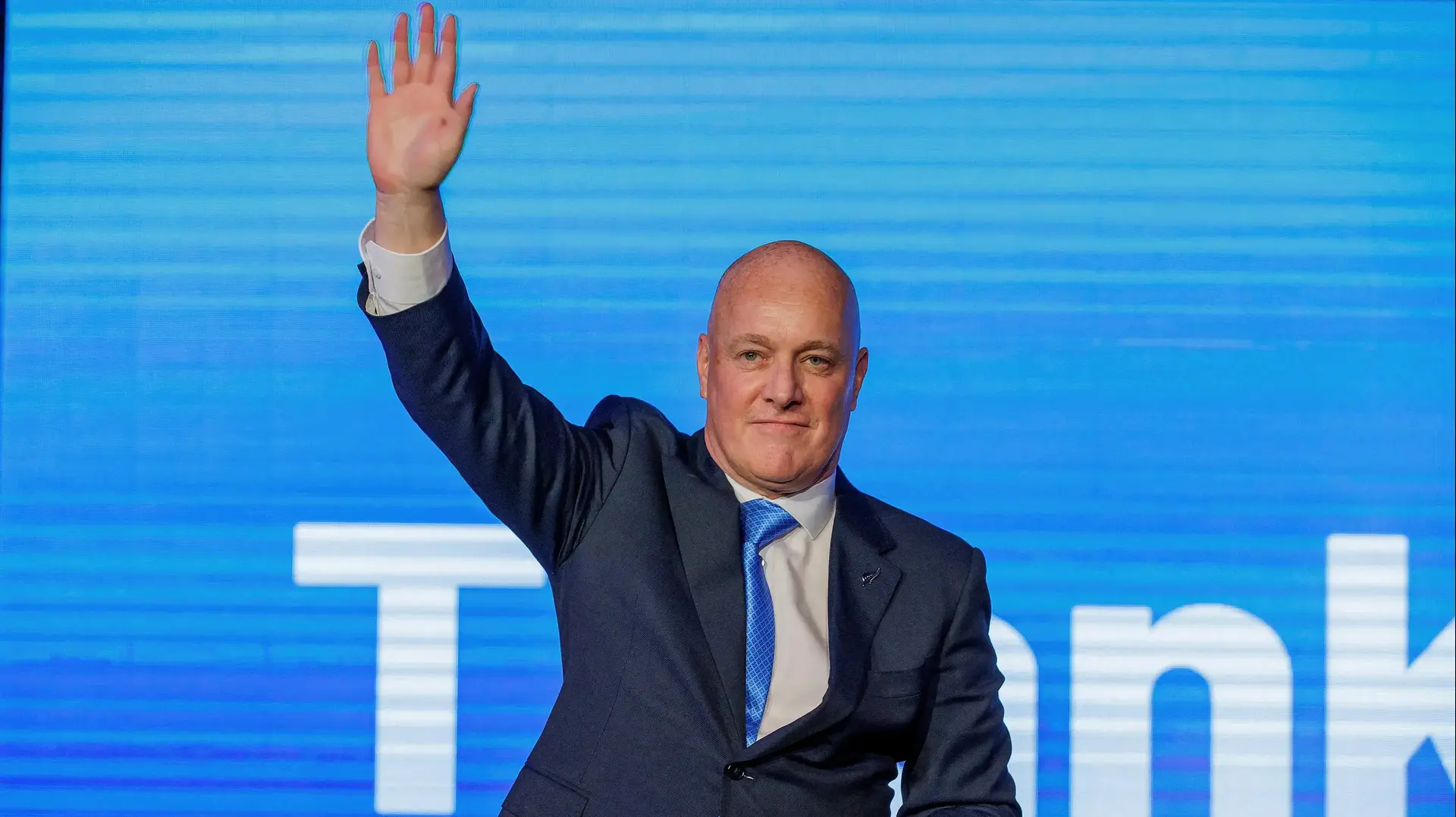 כריסטופר לוקסון, ראש הממשלה של ניו זילנד. 15 באוקטובר 2023