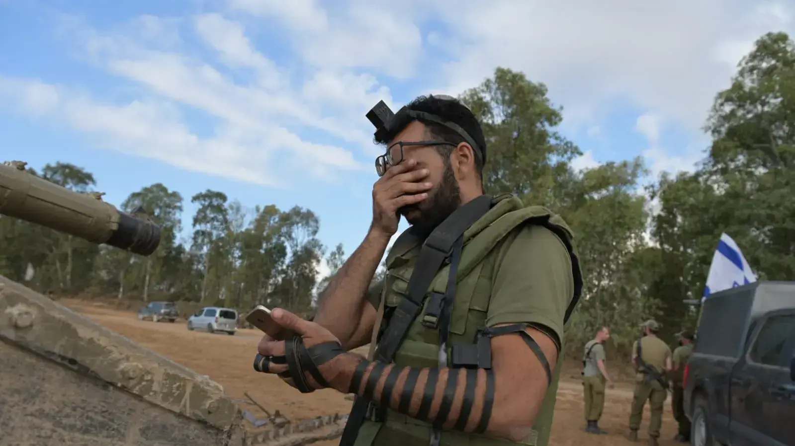 כוחות צה"ל בצפון רצועת עזה. 15 באוקטובר 2023 כוחות צה"ל בצפון רצועת עזה. 15 באוקטובר 2023