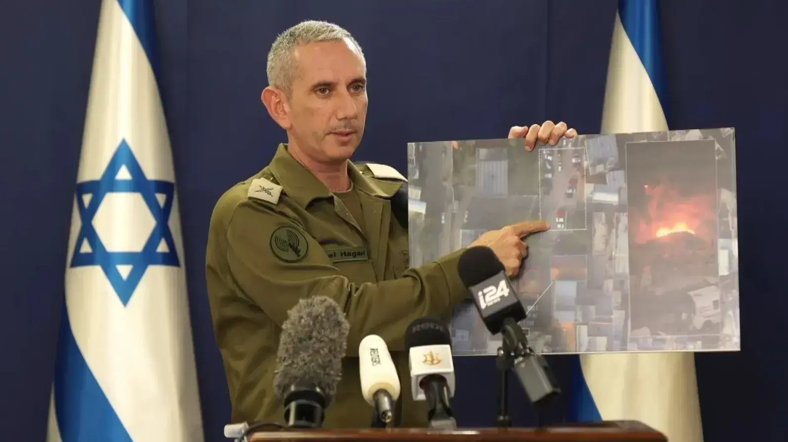 דובר צה"ל דניאל הגרי, 18 באוקטובר 2023 דובר צה"ל דניאל הגרי, 18 באוקטובר 2023