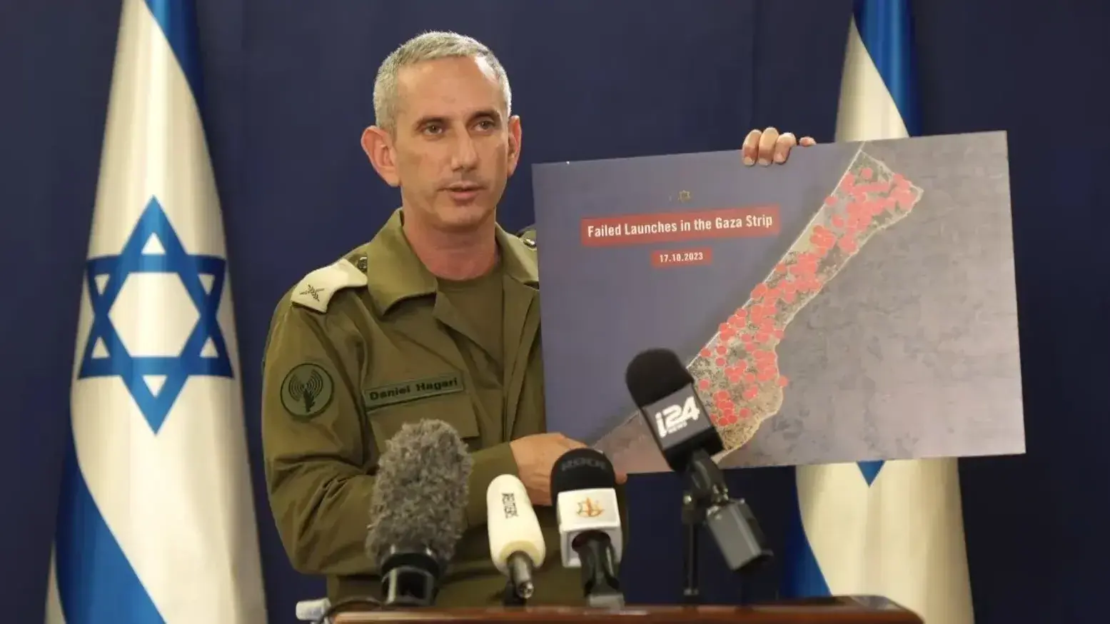 דובר צה"ל דניאל הגרי, 18 באוקטובר 2023 דובר צה"ל דניאל הגרי, 18 באוקטובר 2023