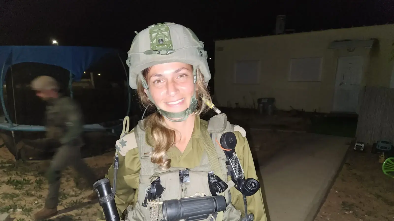 מפקדת גדוד הקרקל סא"ל אור לבני בן יהודה, גבול רצועת עזה. 