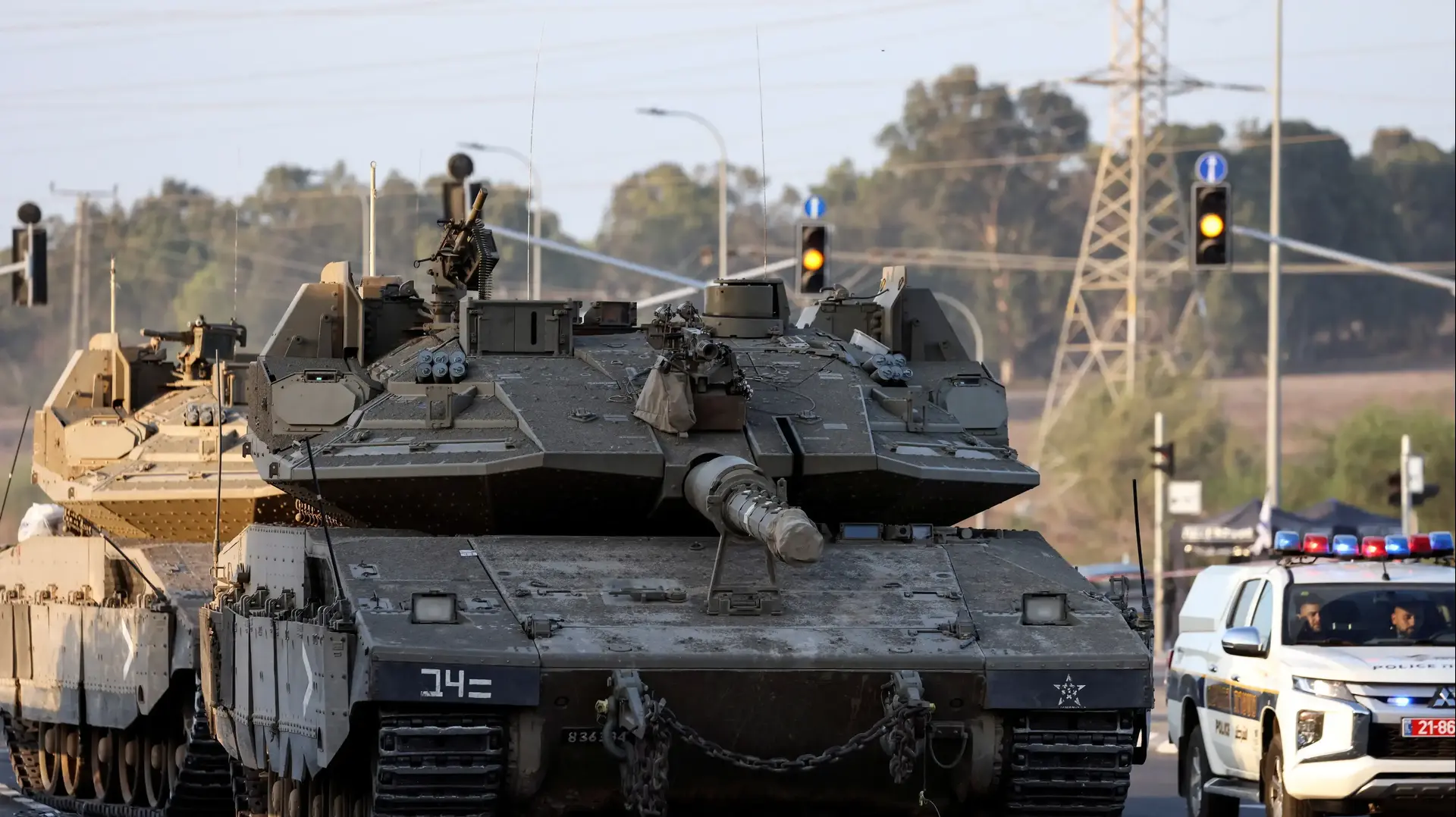 טנקים של צה"ל, חרבות מגן, עוטף עזה, 20 אוקטובר 2023 טנקים של צה"ל, חרבות מגן, עוטף עזה, 20 אוקטובר 2023