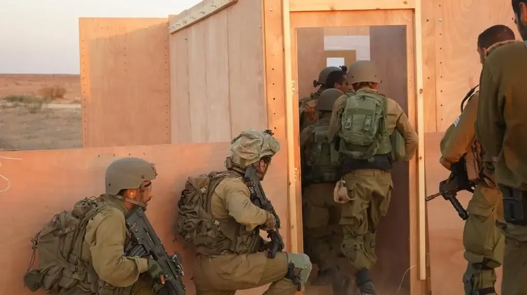 אימוני כוחות גולני לקראת כניסה קרקעית לעזה. 25 באוקטובר 2023