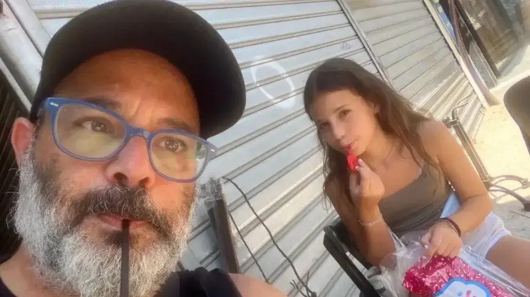 חן אביגדורי ובתו נועם. הבת נחטפה עם אמה שרון לעזה חן אביגדורי ובתו נועם. הבת נחטפה עם אמה שרון לעזה