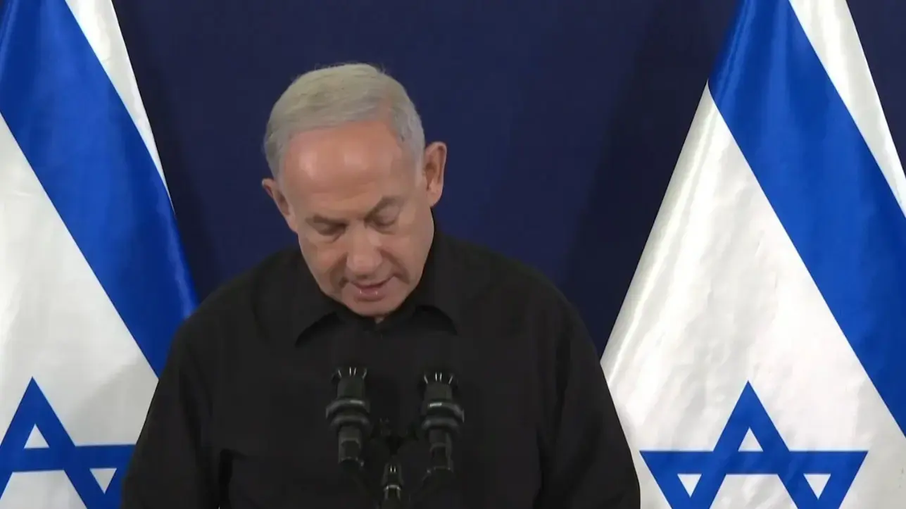 הצהרת ראש הממשלה בנימין נתניהו, תל אביב. 28 באוקטובר 2023 הצהרת ראש הממשלה בנימין נתניהו, תל אביב. 28 באוקטובר 2023