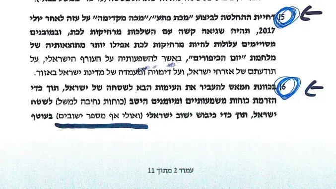 מסמך שכתב אביגדור ליברמן ומתריע מפני מתקפה אפשרית של חמאס, 2016 מסמך שכתב אביגדור ליברמן ומתריע מפני מתקפה אפשרית של חמאס, 2016