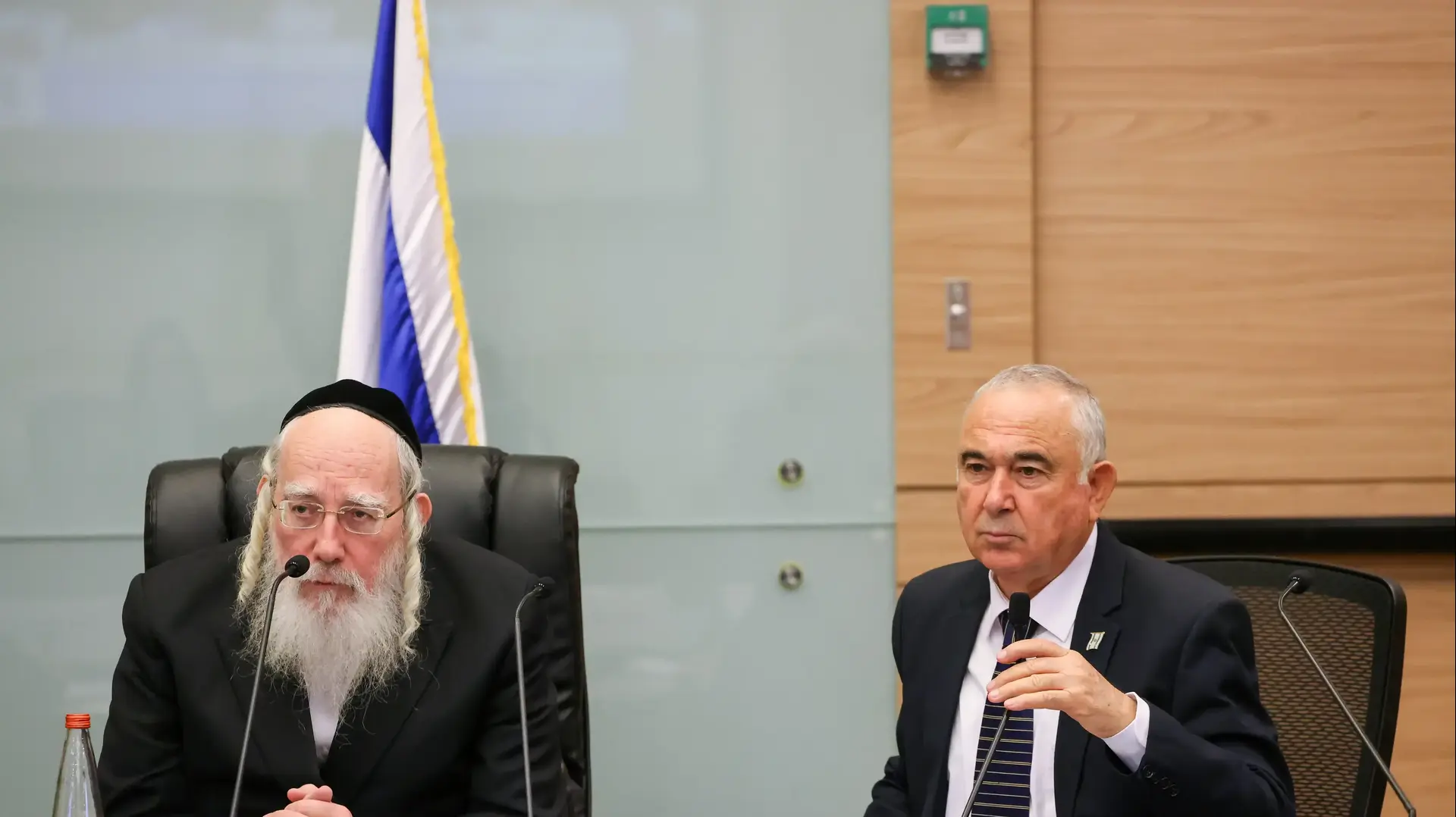 חברי הכנסת ישראל אייכלר ואלי דלל חברי הכנסת ישראל אייכלר ואלי דלל