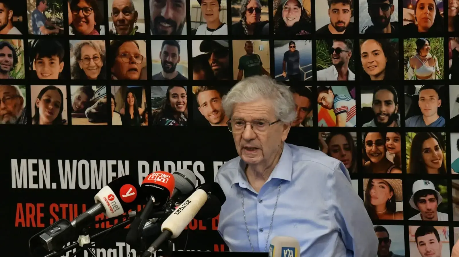 אהרון ברק, מסיבת עיתונאים של מטה המשפחות להחזרת החטופים והנעדרים, 3 בנובמבר 2023