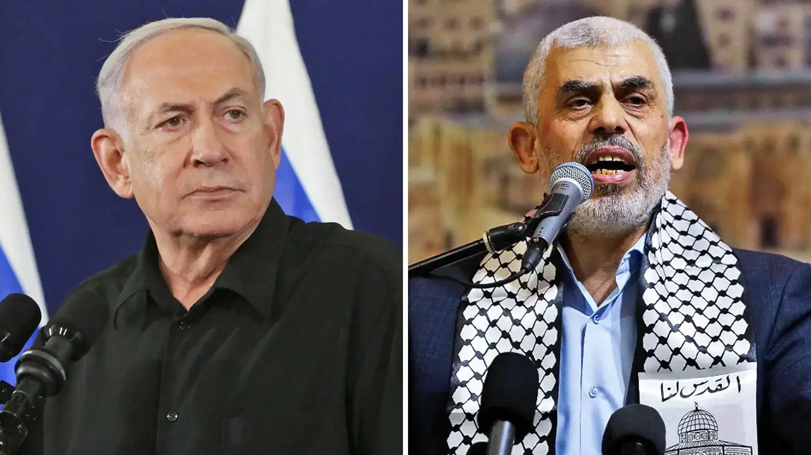 יחיא סינוואר | בנימין נתניהו יחיא סינוואר | בנימין נתניהו