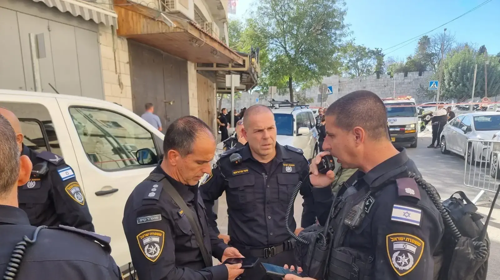 זירת פיגוע בירושלים. 6 בנובמבר 2023 זירת פיגוע בירושלים. 6 בנובמבר 2023