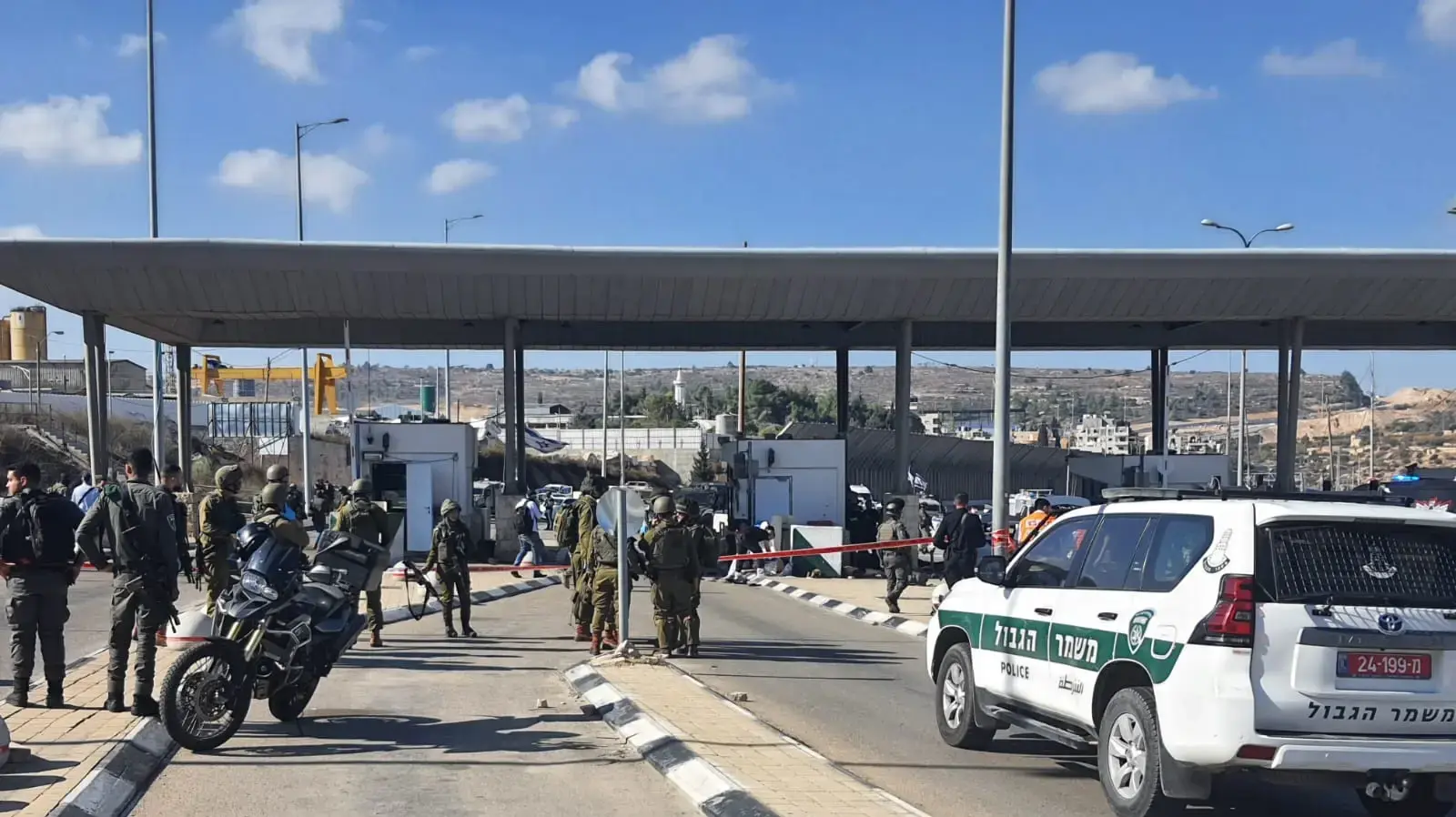 זירת הפיגוע ליד מחסום המנהרות בירושלים, 16 בנובמבר 2023 זירת הפיגוע ליד מחסום המנהרות בירושלים, 16 בנובמבר 2023