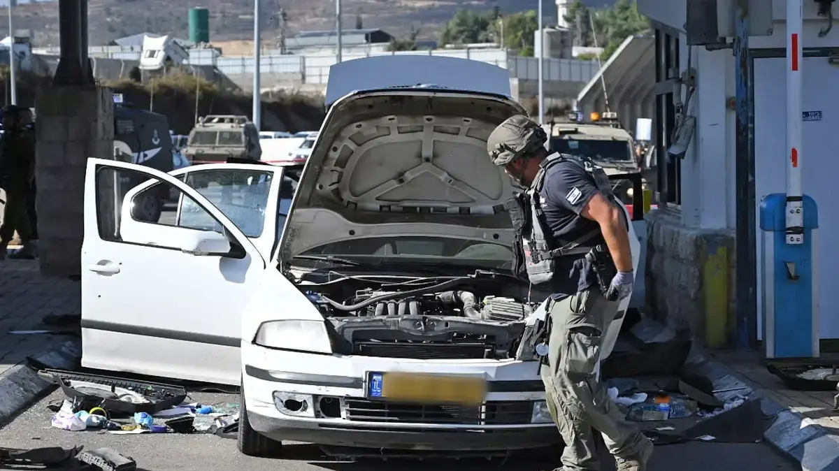 זירת הפיגוע ליד מחסום המנהרות בירושלים, 16 בנובמבר 2023 זירת הפיגוע ליד מחסום המנהרות בירושלים, 16 בנובמבר 2023