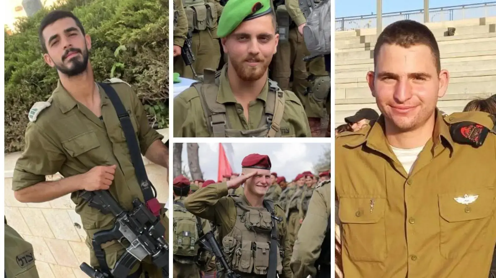 סמ"ר שלמה גורטובניק, סמ"ר שחר פרידמן, סמל עדי מלאכ חרב ז"ל, רס"ן ג'מאל עבאס ז"ל סמ"ר שלמה גורטובניק, סמ"ר שחר פרידמן, סמל עדי מלאכ חרב ז"ל, רס"ן ג'מאל עבאס ז"ל