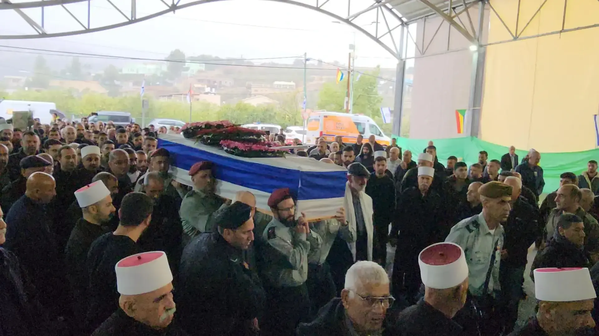 מסע הלוויה של רס"ן ג'מאל עבאס, פקיעין 19 בנובמבר 2023 מסע הלוויה של רס"ן ג'מאל עבאס, פקיעין 19 בנובמבר 2023