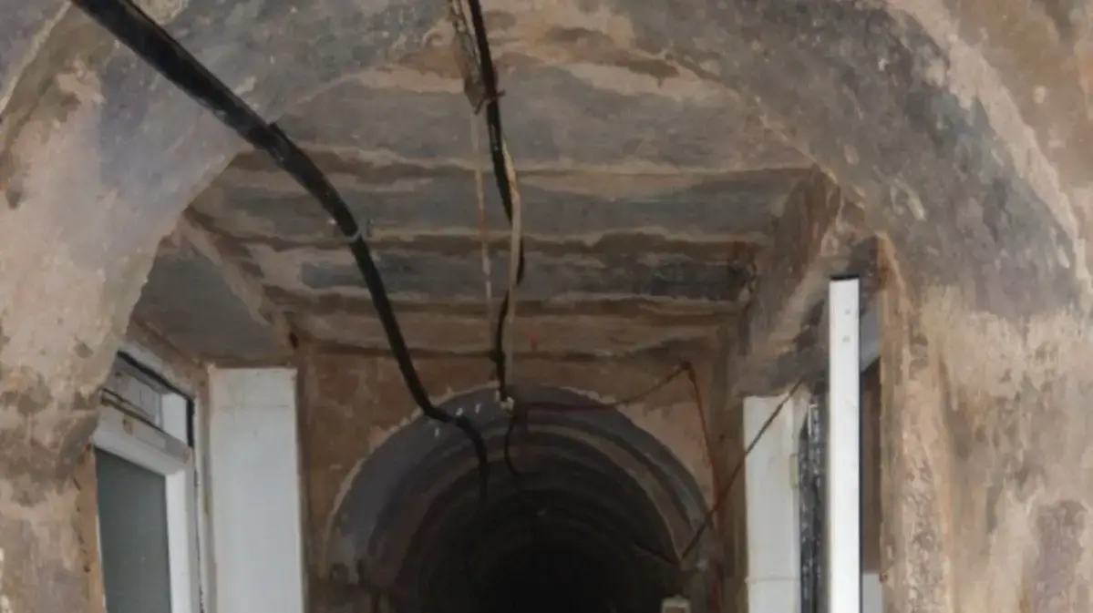 מנהרת הטרור בבית החולים שיפא שברצועת עזה. 21 בנובמבר 2023 מנהרת הטרור בבית החולים שיפא שברצועת עזה. 21 בנובמבר 2023